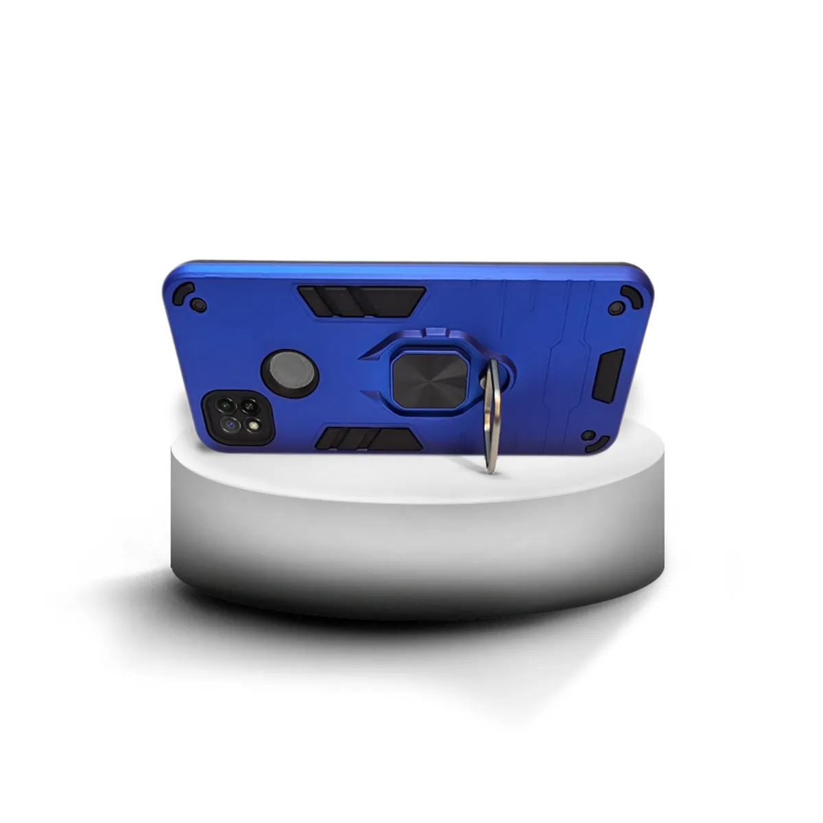 GENERICO - CARCASA ANILLO ANTIGOLPE PARA CELULAR XIAOMI REDMI 10A AZUL