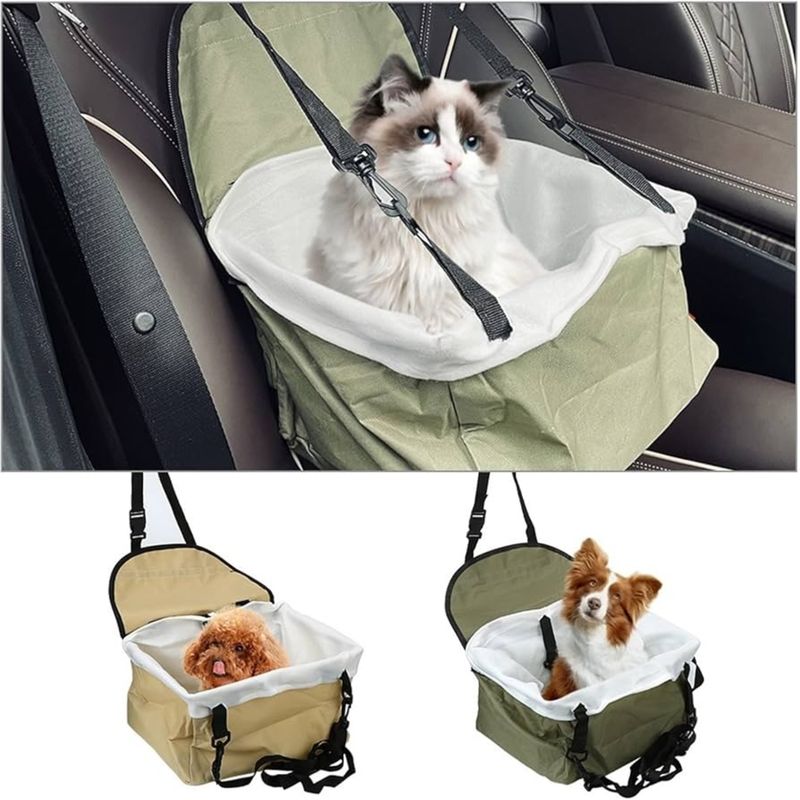 MOVI - Asiento De Mascota Para Auto con Felpa Polar para invierno