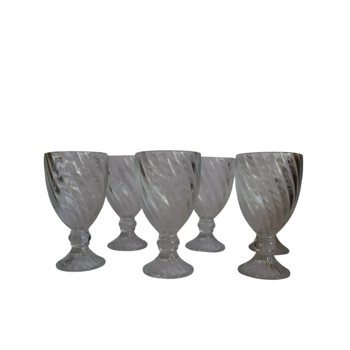 TERRA ESTILO - 6 Copas Vineras Transparente Curvas