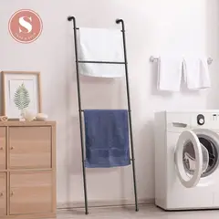 SANTU HOME & DECO - Colgador Perchero Toallero Baño y Ropa Metál Escalera
