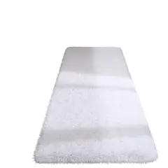 GENERICO - Alfombras Peludas Bajadas De Cama Pasilleras 50x150cm Blanco