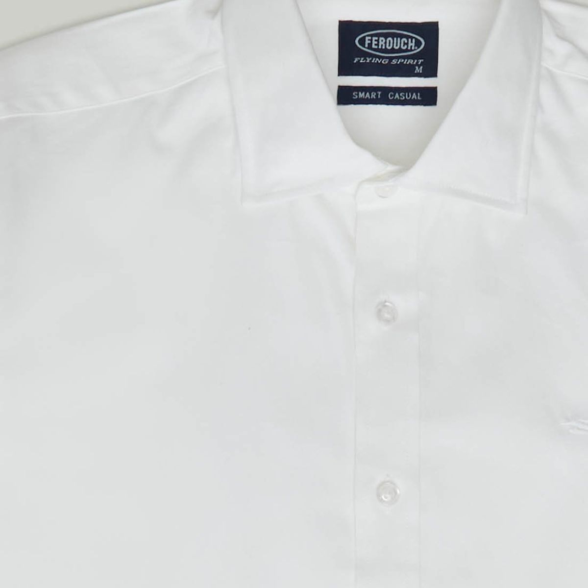 FEROUCH - Camisa Dublin Smart Casual Blanco Ferouch