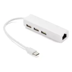 TECNOLAB - HUB USB-C - 3xUSB 20 RJ45