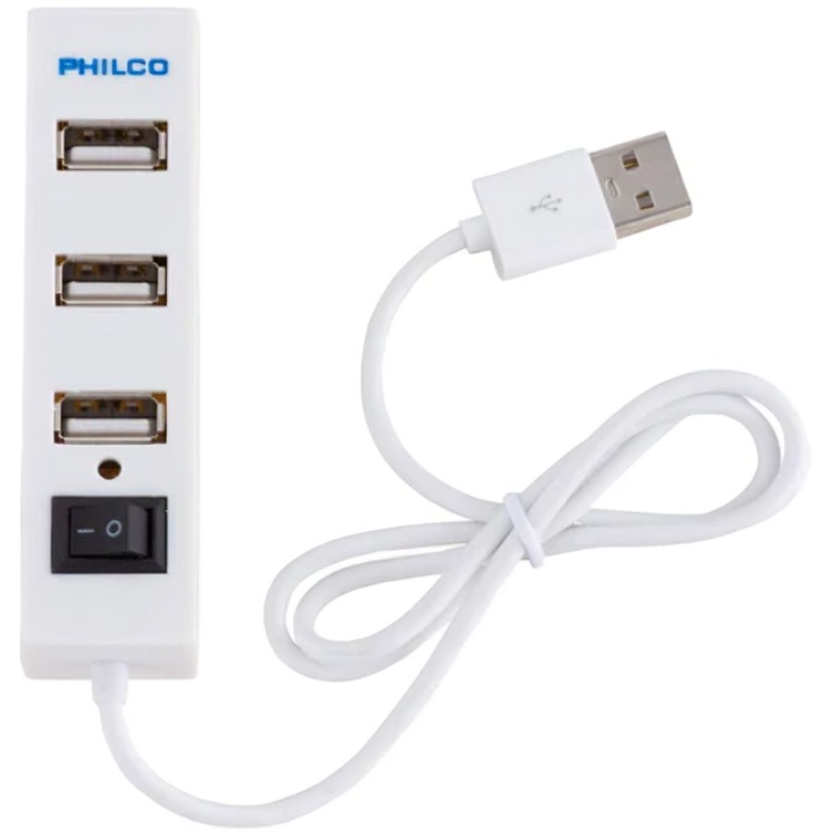 PHILCO - HUB USB 20 4 PUERTOS BLANCO PHILCO