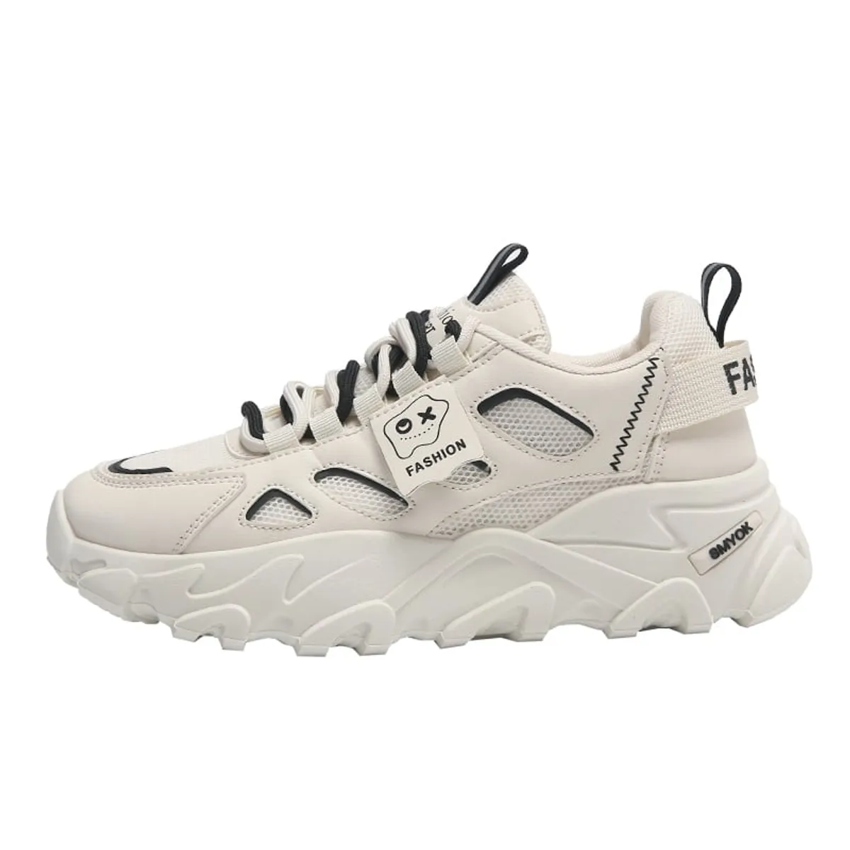 SHANDIAN - Zapatillas Plataforma Mujer Negro