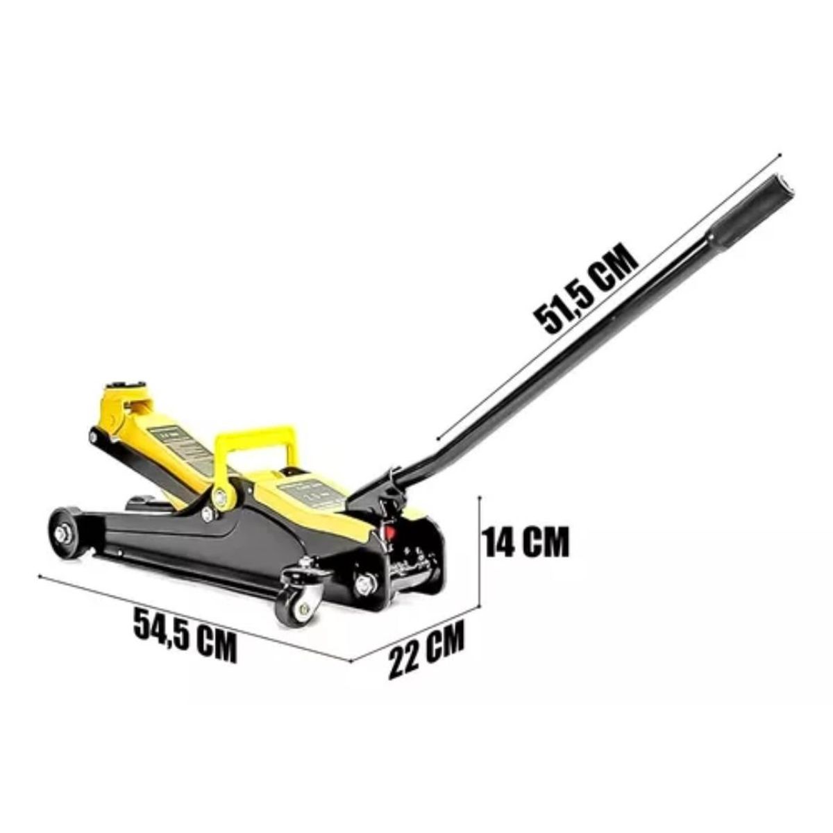 GENERICO - Gata Hidraulica Caiman 2,5 Toneladas Perfil Bajo Industrial