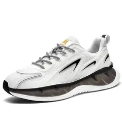 SHANDIAN - Zapatillas Running Hombre Blanco
