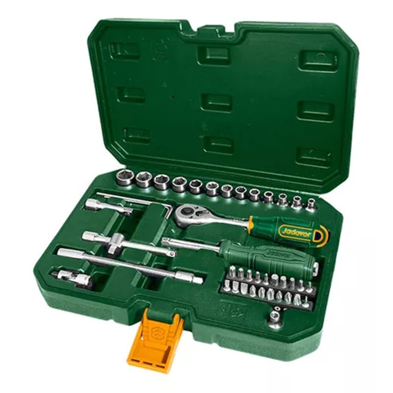 GENERICO - Kit Set Juego Dados Chicharra 1/4 45 Piezas Jadever Jdst4d45