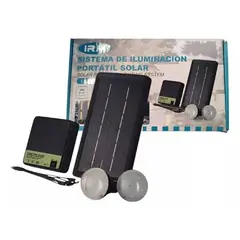 IRM - Kit De Iluminación Solar Portátil Ampolletas Camping