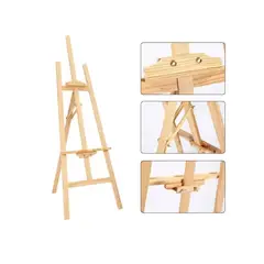 GENERICO - Atril Caballete Para Pintar De Madera Ajustable 1.75 Mts