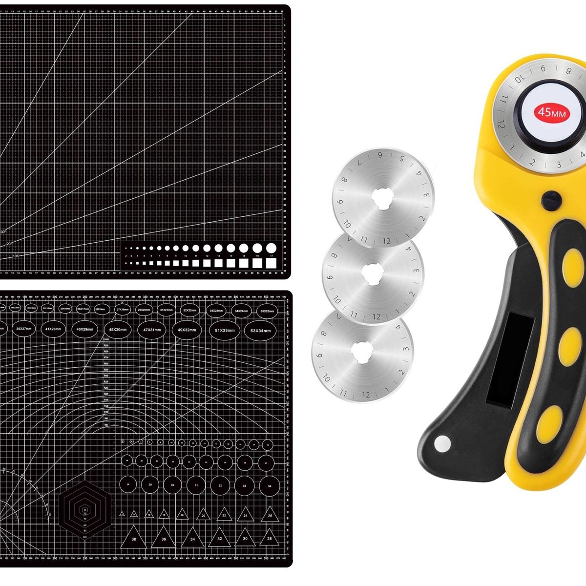 RD - Base Tapete Corte A2 45x60cm + Cutter Rotativo+3 Cuchillas N