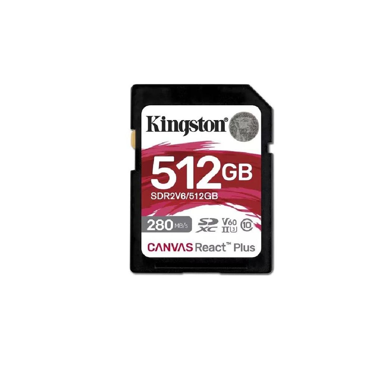 KINGSTON - TARJETA DE MEMORIA SD KINGSTON CANVAS REACT PLUS V60 512GB
