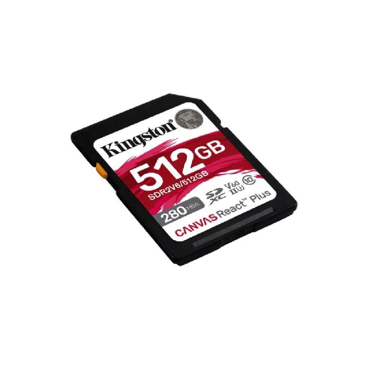 KINGSTON - TARJETA DE MEMORIA SD KINGSTON CANVAS REACT PLUS V60 512GB