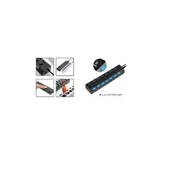 TECNOLAB - HUB USB 30 7 PUERTOS DE ALTA VELOCIDAD INDICADOR LED.