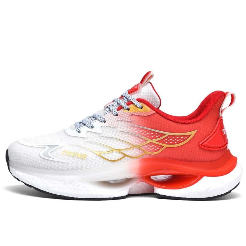 SHANDIAN - Zapatillas Deportivos Hueco Hombre Rojo