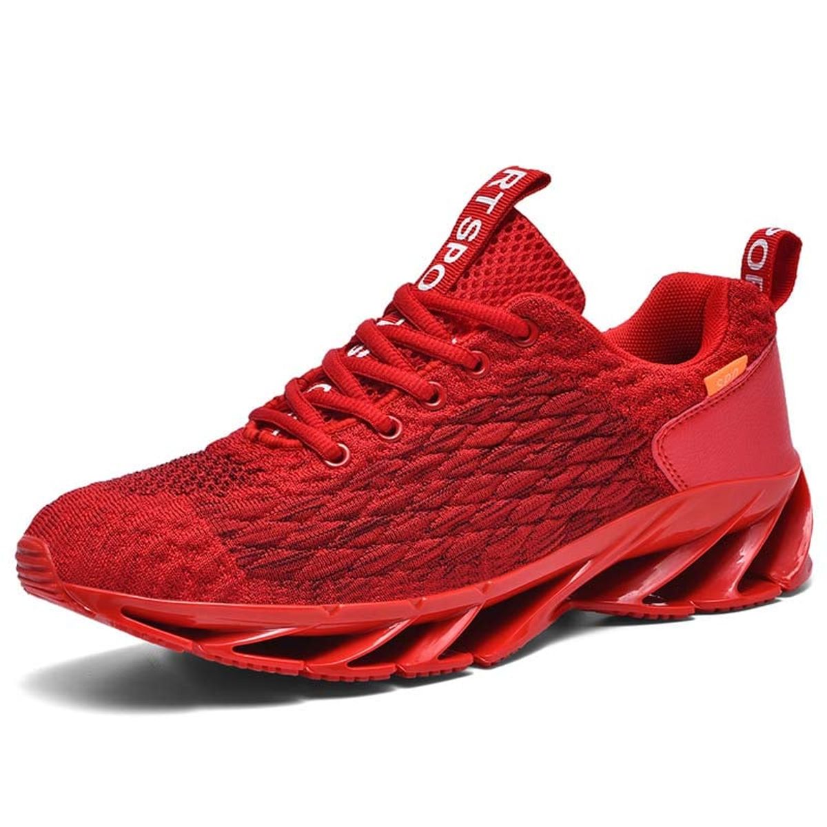 SHANDIAN - Zapatillas Deportivos Hueco Hombre Rojo