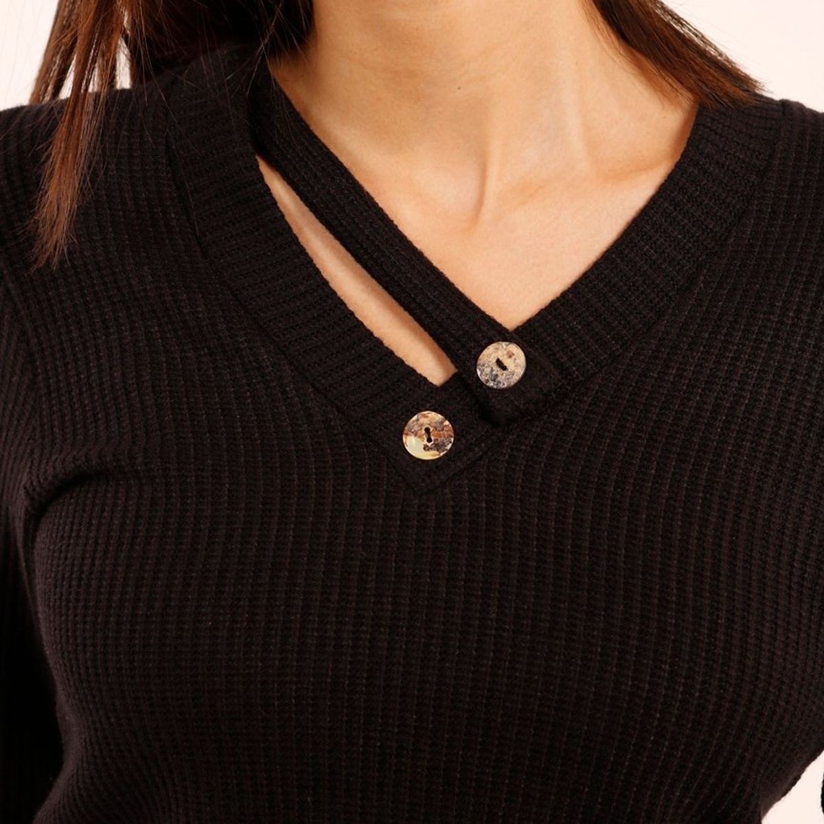 TENTATION - Sweater Canuton Ciana  Black Tentation