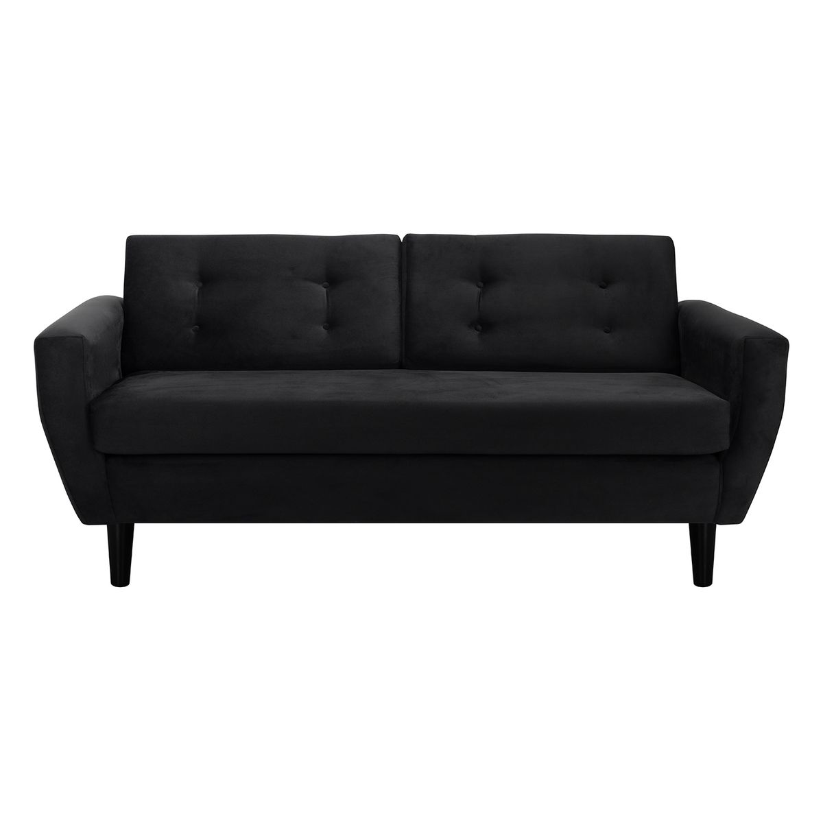 BODEVIR - Sofa Bote 3C+1+1 Felpa 00 Negro