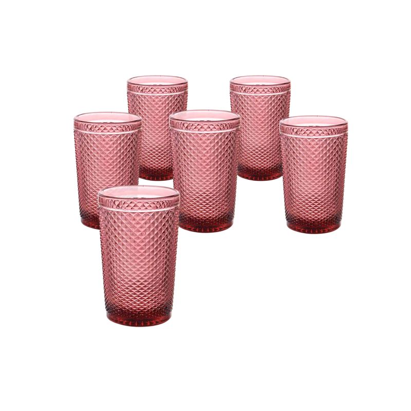 GENERICO - 6 Vasos Catedra Rosado
