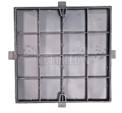 GENERICO - Tapa de registro de alcantarillado 60 x 60 x 4 cm modelo TRA60604TV