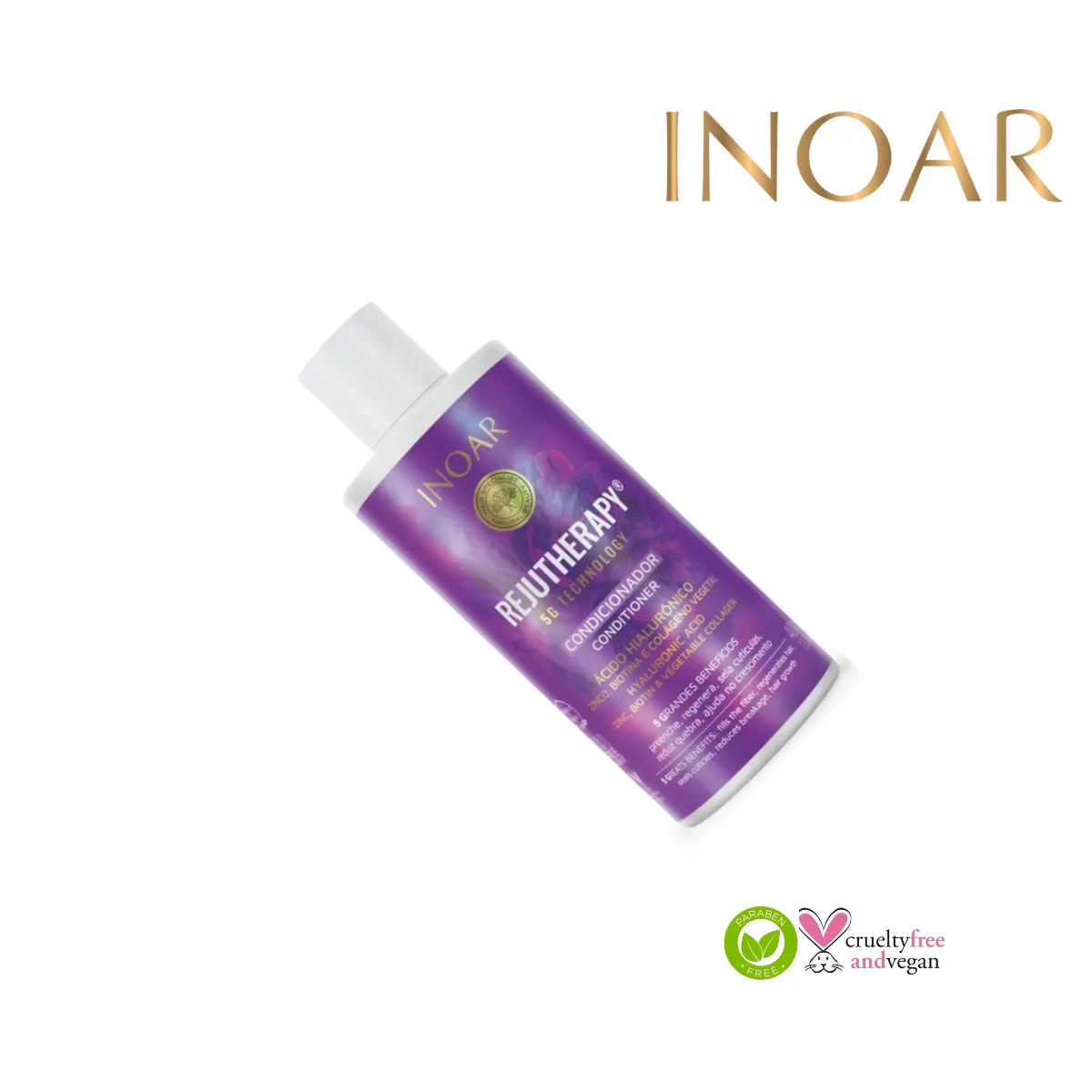 INOAR - Acondicionador Rejutherapy 5G Technology Ácido Hialurónico 400ml INOAR-