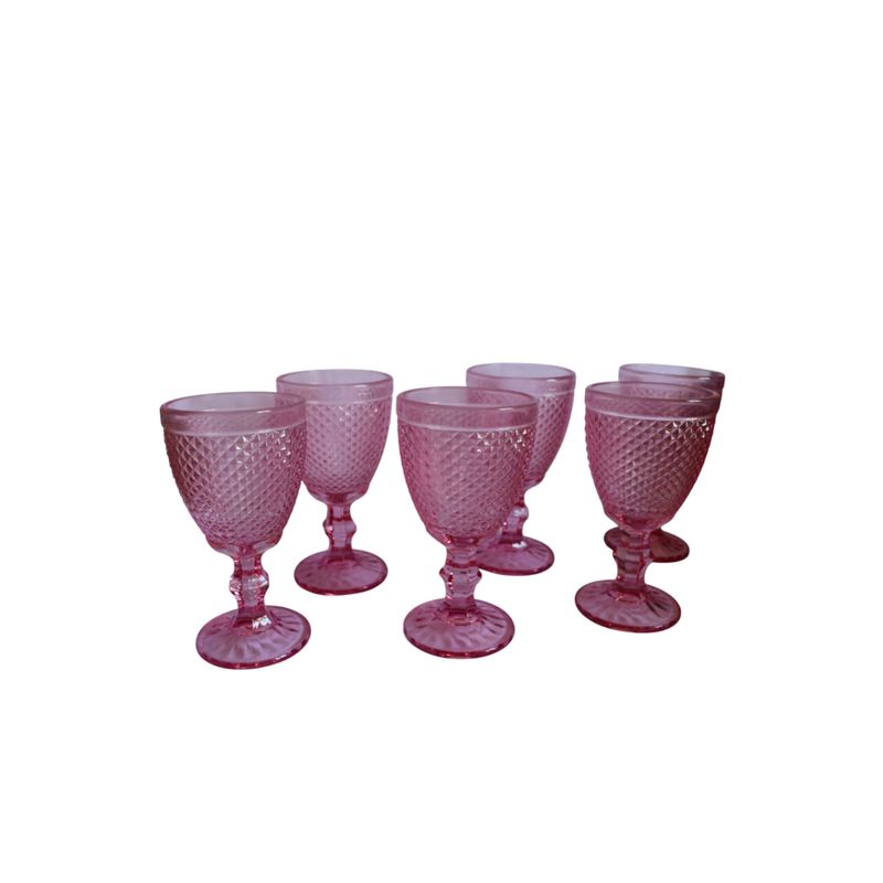 GENERICO - 6 Copas Vineras Rosadas Catedra
