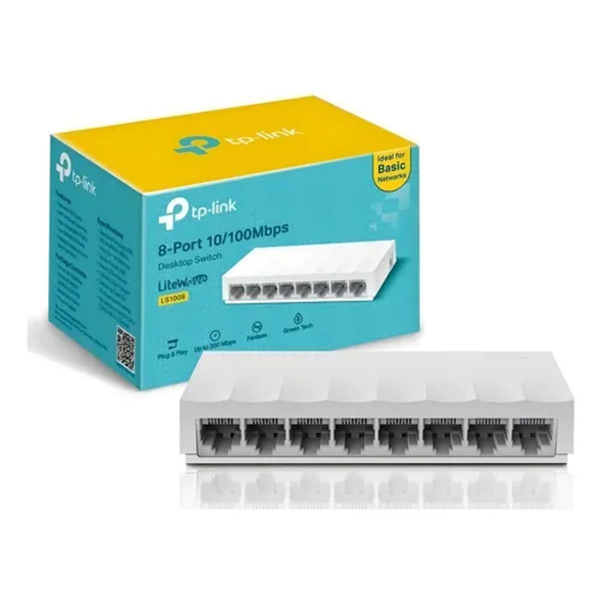 TP LINK - Switch De 8 Puertos 10/100mbps Tp-link Ls1008 Serie Litewave