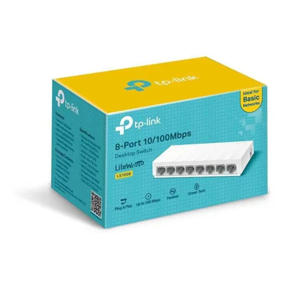 TP LINK - Switch De 8 Puertos 10/100mbps Tp-link Ls1008 Serie Litewave
