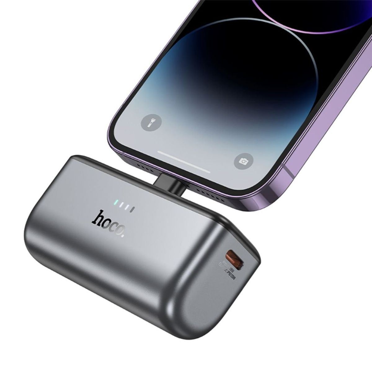 HOCO - Cargador Portátil Power Bank Batería Externa 5000mah Tipo C