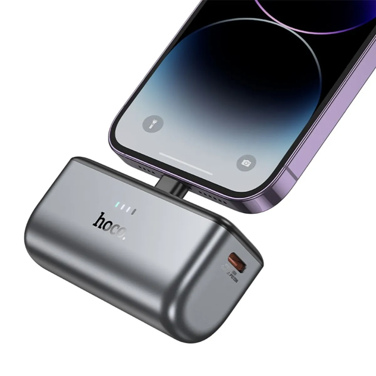 HOCO - Cargador Portátil Power Bank Batería Externa 5000mah Tipo C