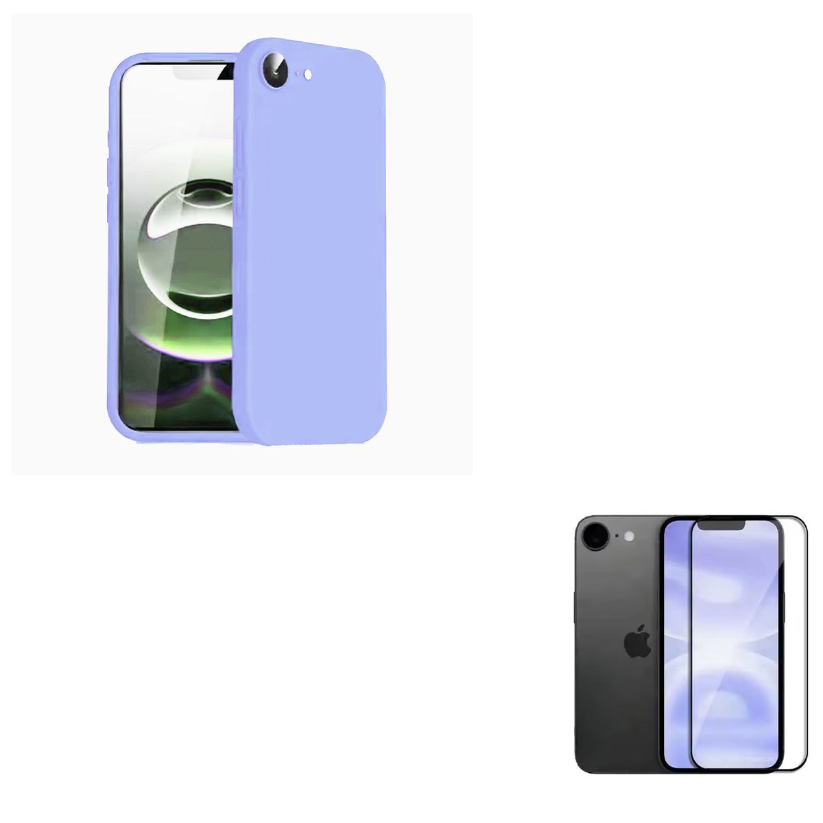 GENERICO - Carcasa Lamina de Vidrio Compatible Con iPhone 16e Lila