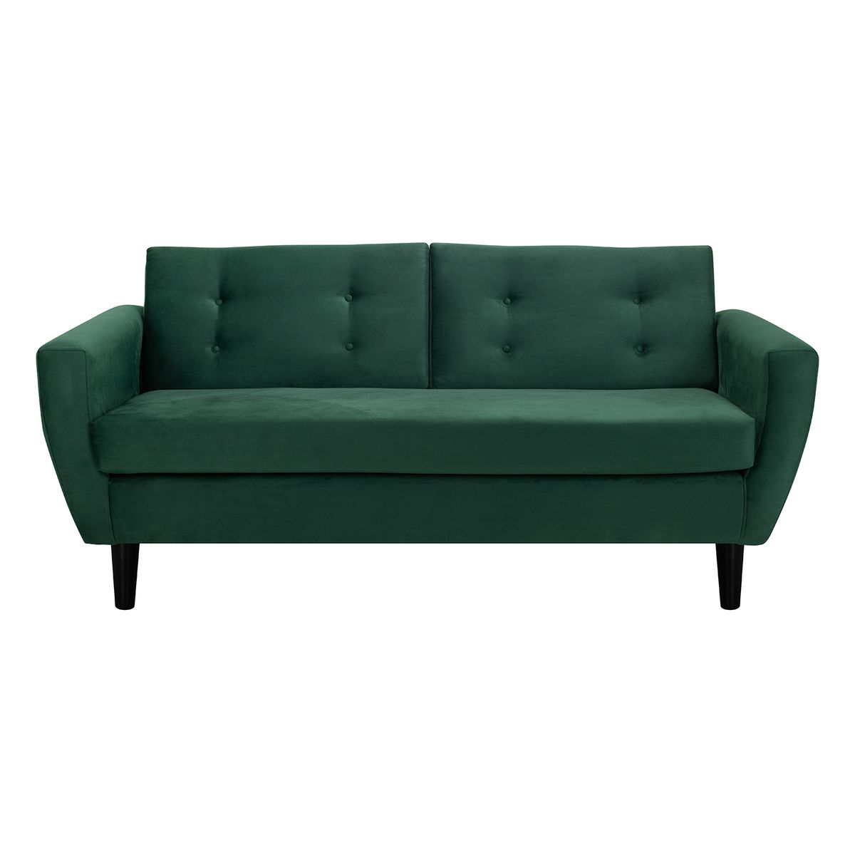 BODEVIR - Sofa Bote 3C+1+1 Felpa 00 Verde Botella