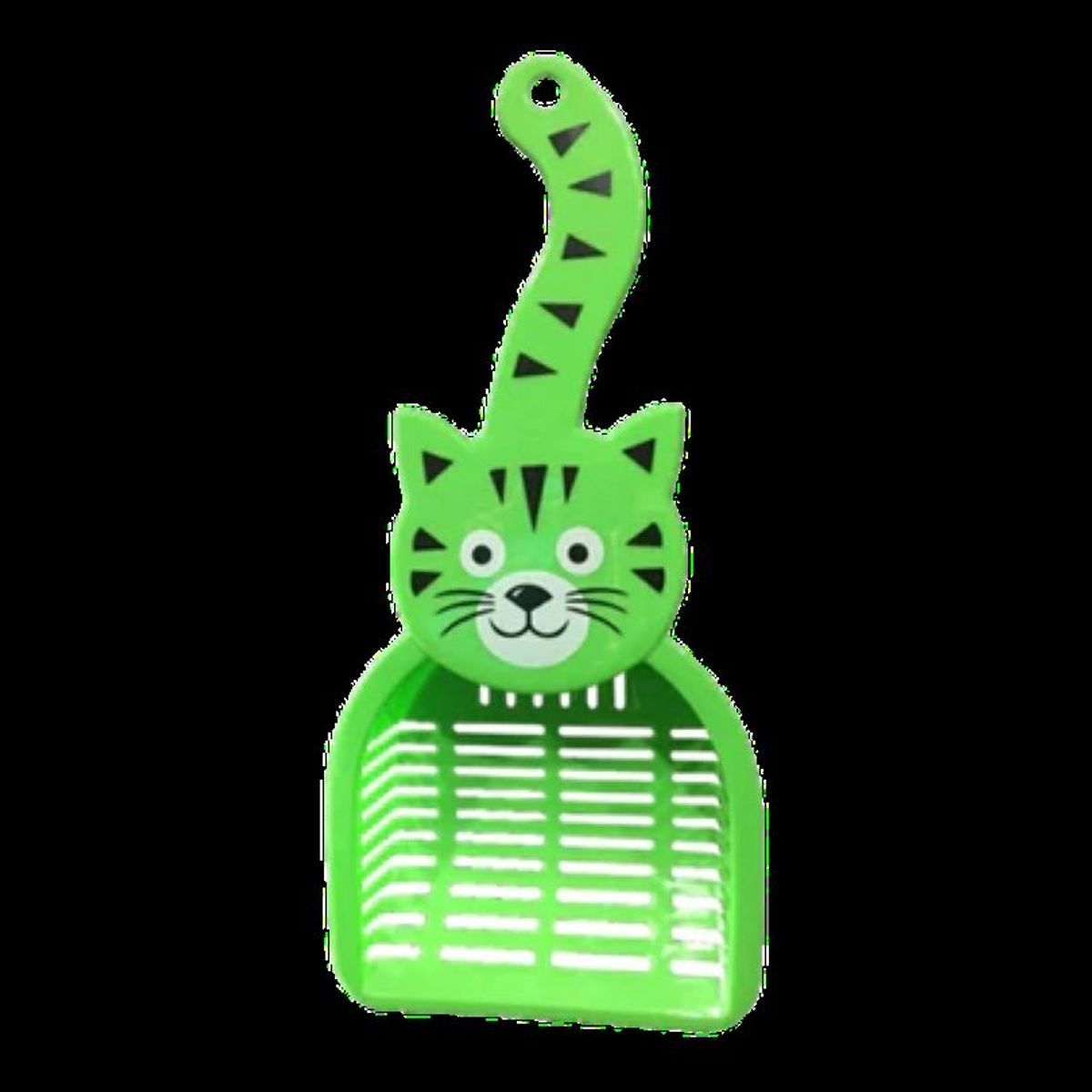METALFER - Pala Para Arena Gatos Diseño Ergonómico Resistente VERDE