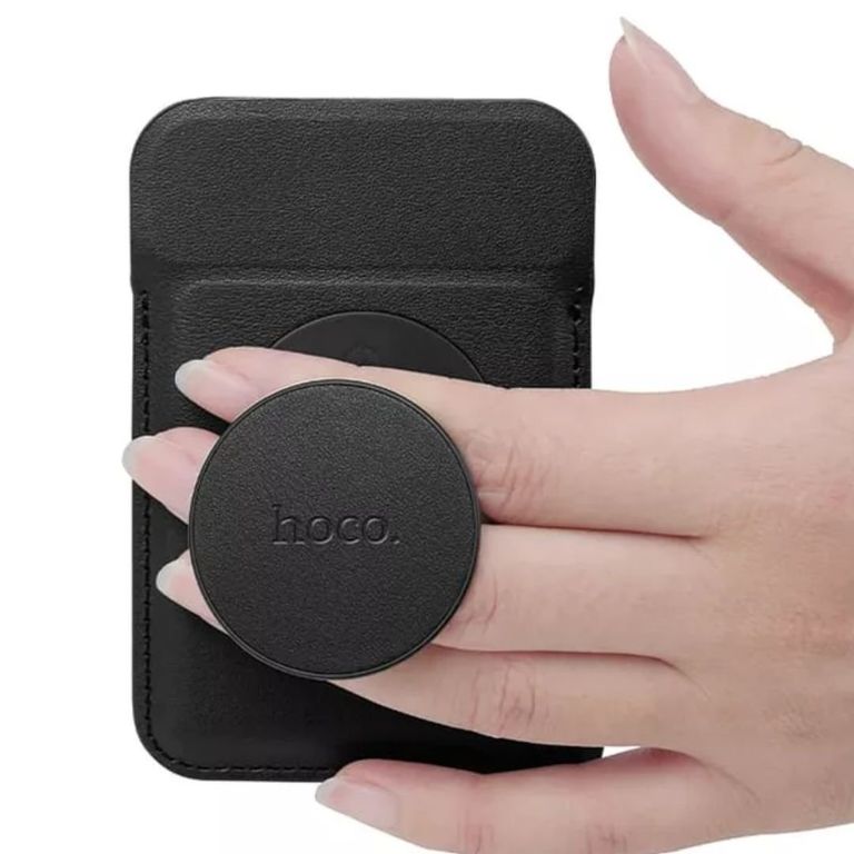 Tarjetero Magnetico Compartible con iPhone Con Soporte Grip -