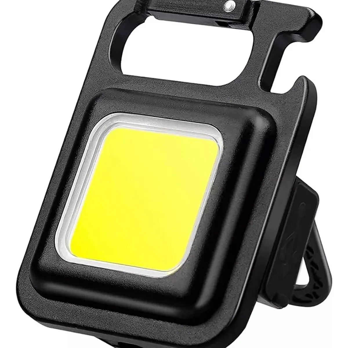 GENERICO - Mini Linterna LED + Llavero Imán Recargable Destapador