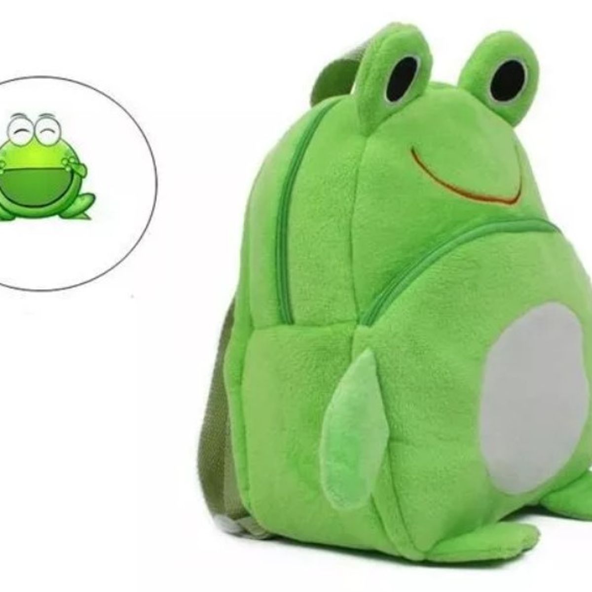 GENERICO - Mochila De Felpa Niños Pequeños Escolar Jardin Diseño Sapo