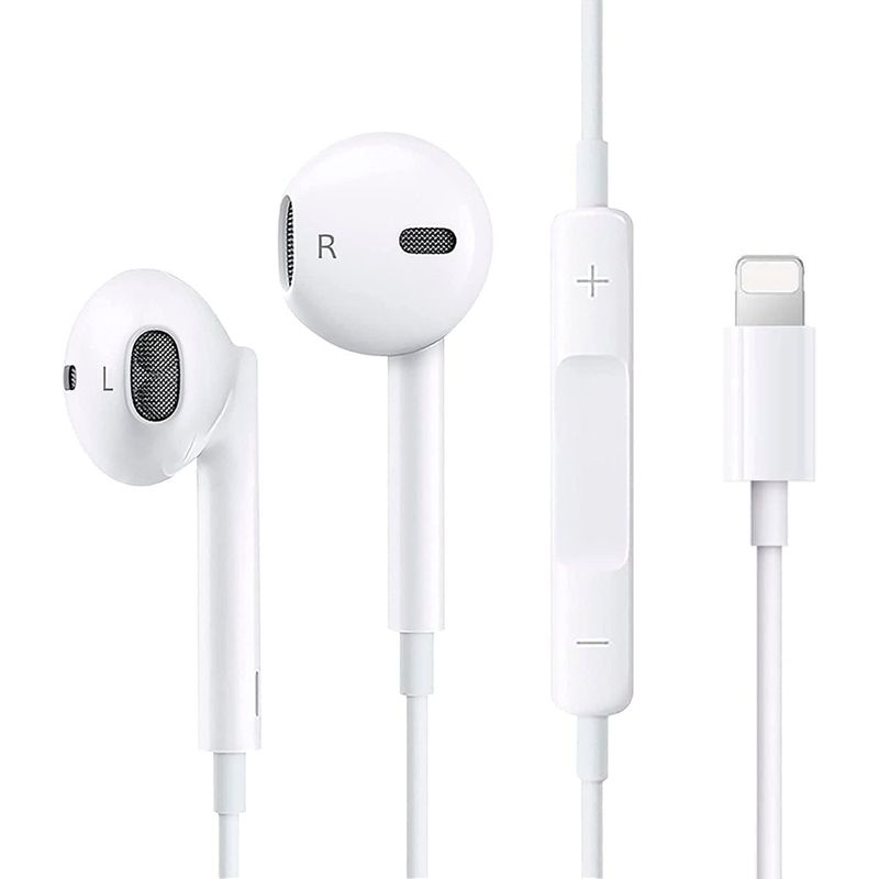 JOIGO - Audífonos Con Cable Compatibles Con Entrada iPhone Sin Gomas
