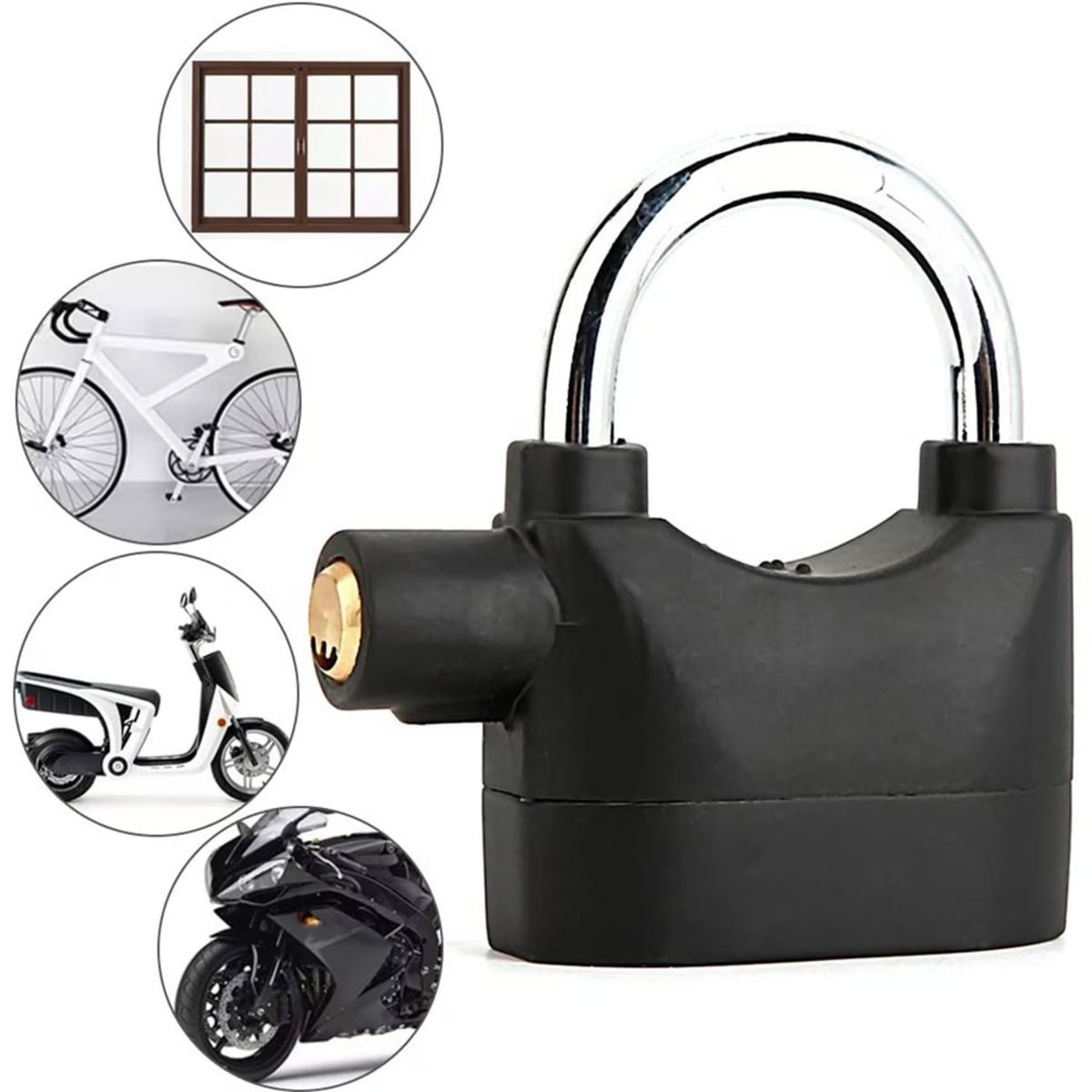 MOVI - Candado Multifuncional Antirrobo con Alarma