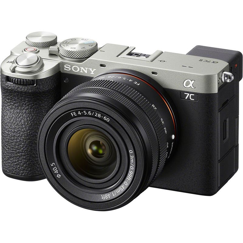 SONY - Sony A7C II Sin Espejo Cámara Kit Con 28-60mm Lente - Plata