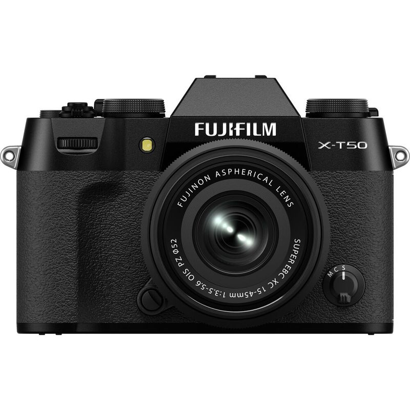 FUJIFILM - Fujifilm X-T50 Sin Espejo Cámara Kit Con 15-45mm f/3.5-5.6 Lente-Negro