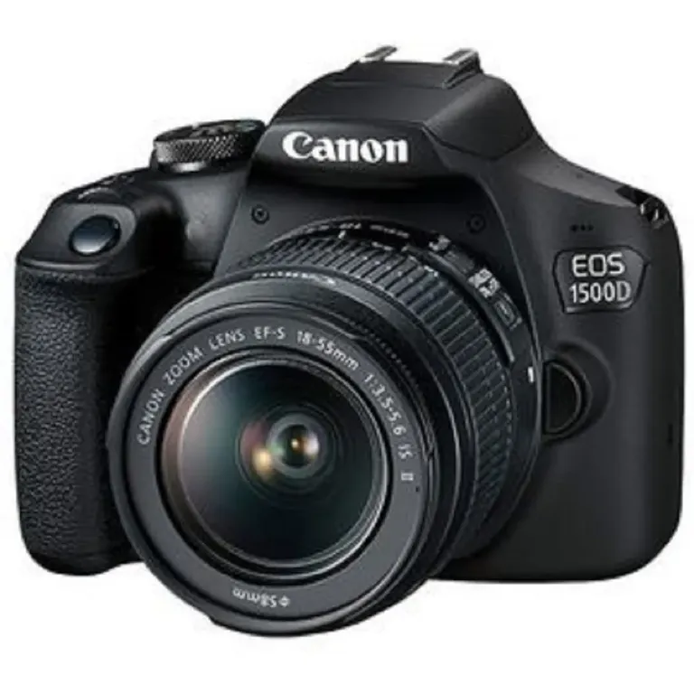 EOS 1500D Rebel T7 Camara Kit Con EF-S 18-55mm II Lente - Negro