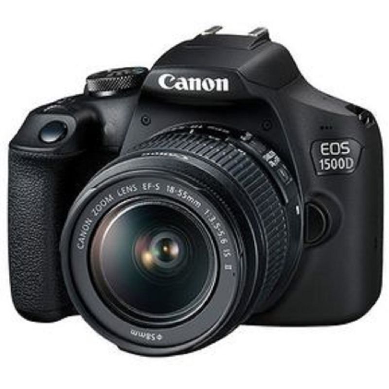 CANON - Canon EOS 1500D Rebel T7 Cámara Kit Con EF-S 18-55mm II Lente -Negro