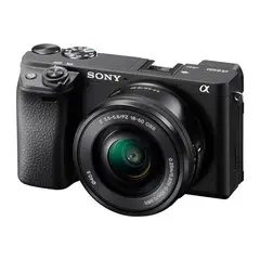 SONY - Alpha A6400 Sin Espejo Cámara Con 16-50mm Lente - Negro