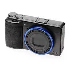 RICOH - GR III Digital Cámara Con Anillo Azul - Negro
