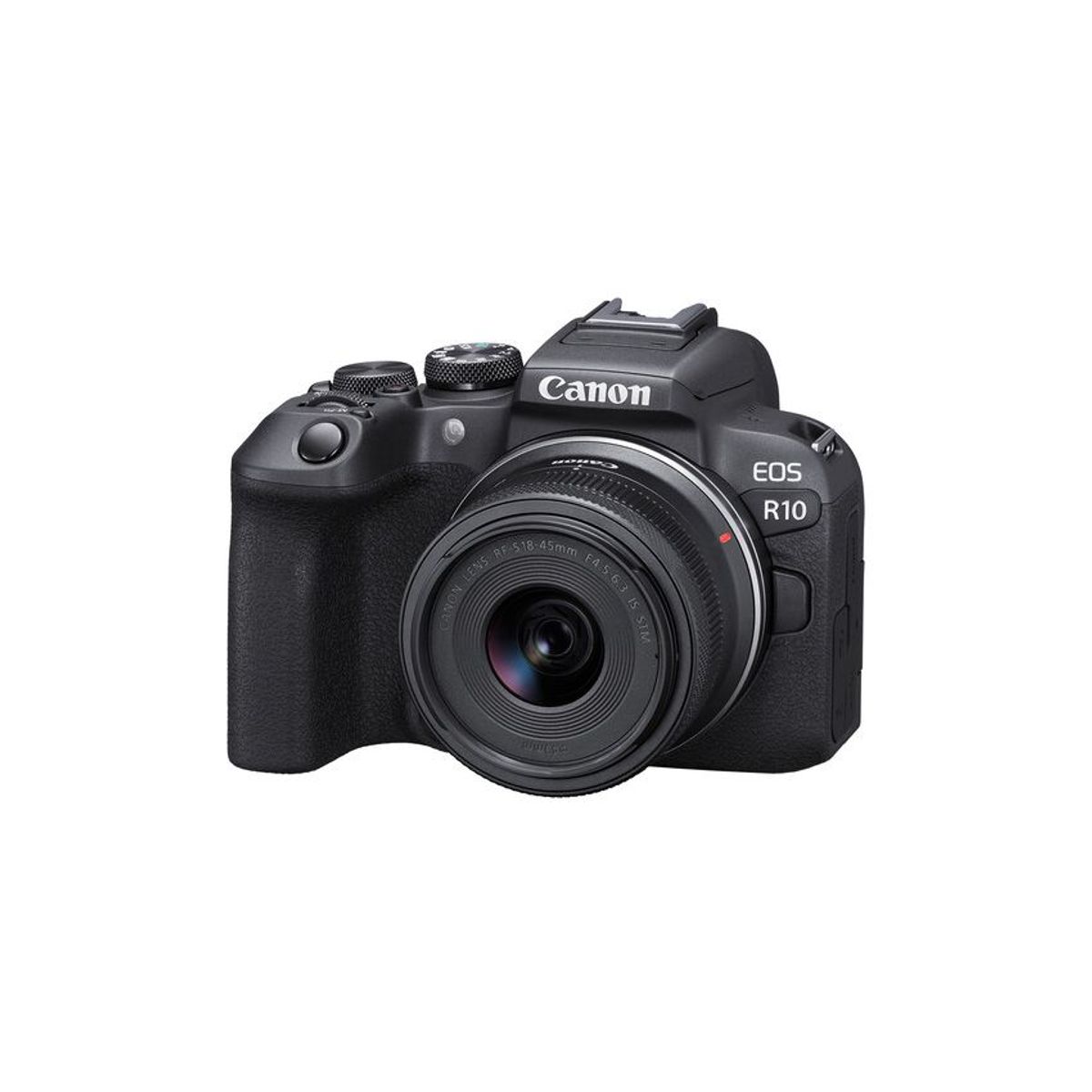 CANON - Canon EOS R10 Sin Espejo Cámara Kit Con 18-45mm IS STM Lente - Negro