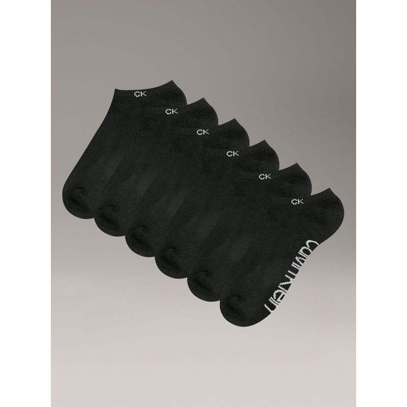 CALVIN KLEIN - Pack 6 Calcetines con Logo Negro Calvin Klein