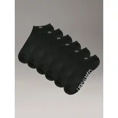 CALVIN KLEIN - Pack 6 Calcetines con Logo Negro