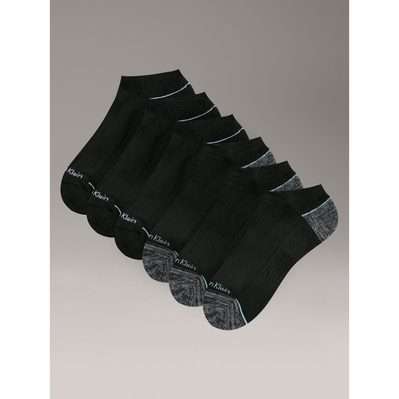 CALVIN KLEIN - Pack 6 Calcetines Cushion Show Negro Calvin Klein