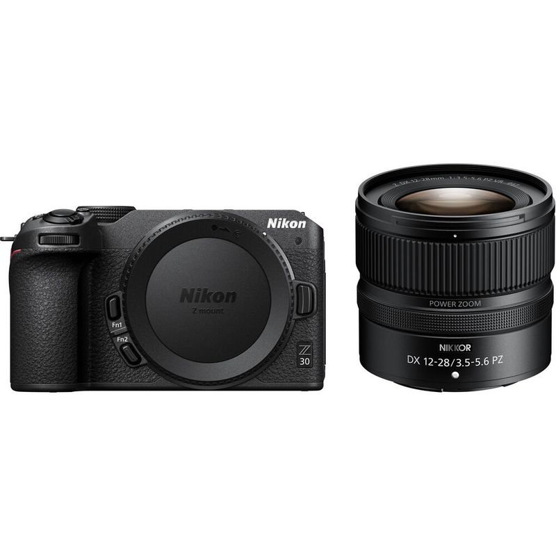 NIKON - Nikon Z30 Sin Espejo Cámara Con 12-28mm Lente - Negro
