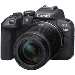 CANON - EOS R10 Cámara Kit Con 18-45mm IS STM Lente Con Adaptador- Negro